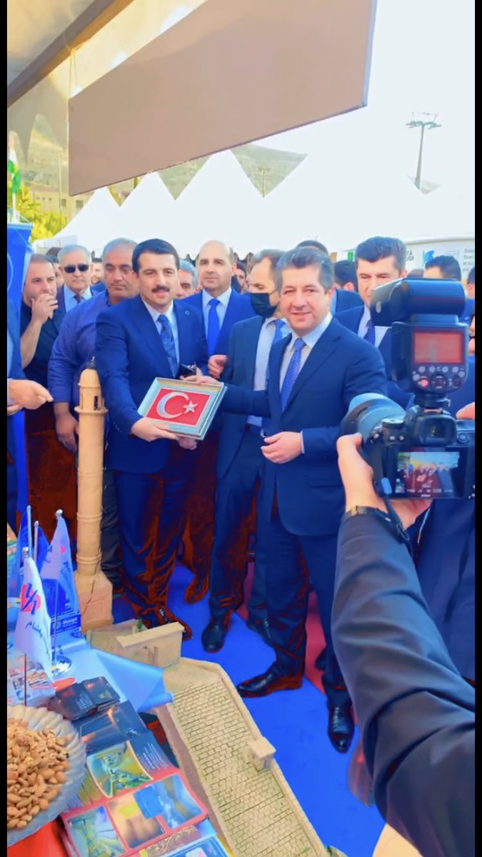 Irak Kürt Bölgesel Yönetimi Başbakanı (IKBY)Sayın Masrour Barzani 2.Uluslararası Duhok Turizm Fuarında standımızı ziyaret etti.