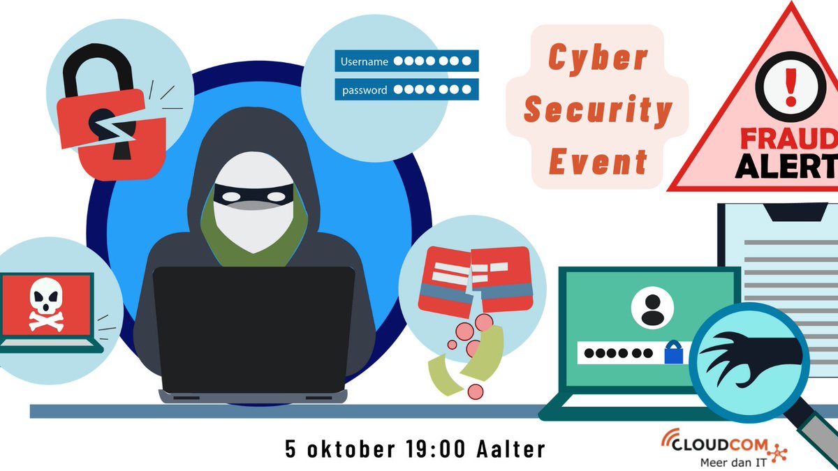 CloudComBE's tweet photo. Wat is nu weer het verschil tussen hacken, phishing, whaling, smishing? En wat heb ik eraan dit te weten?
Kom naar ons gratis #CyberSecurity event met Cobofisk BV en je vertrekt er als een wijzer mens! 

5 Okt om 19u in #Aalter.
Schrijf je nog snel in via https://t.co/S1XUEA44h1 https://t.co/KTKND34PTJ