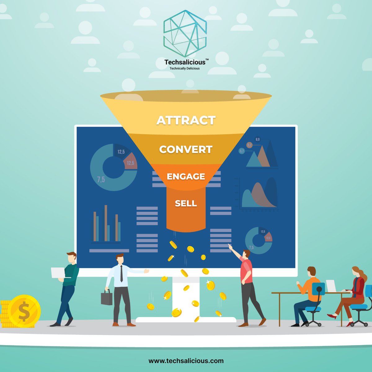 Techsalicious's tweet photo. Funneling is an important topic in social marketing strategy, as it adds an element of sophistication to your approach.  the social media marketing funnel is much more flexible and nuanced, allowing you to better target your ideal audience at each stage of their journey. https://t.co/Bp6b9XvrUO