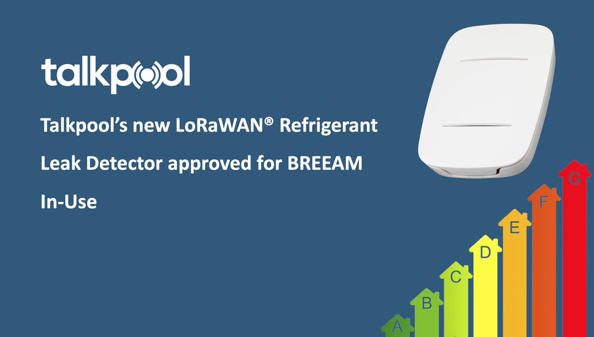 PRESS RELEASE - Talkpool’s new LoRaWAN® Refrigerant Leak Detector approved for BREEAM In-Use

news.cision.com/talkpool-ag/r/…

You can find the device in our shop and be among the first to pre-order it today!

talkpool.com/shop/talkpool-…

<a href="/LoRaAlliance/">LoRa Alliance</a> #LoRaWAN #R32 #GreenBuildings #BREEAM