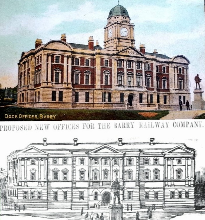 DockBarry's tweet photo. The dock office plans before the clock tower #barry https://t.co/jeXhu6PpiD