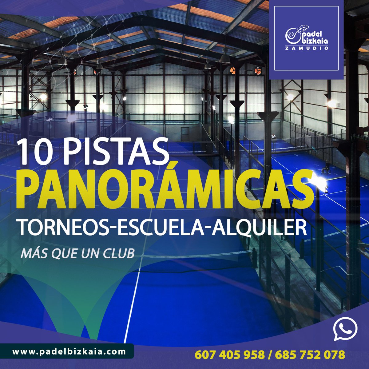 Dicen que solo se necesitan 7 segundos para decidir si algo te gusta.
Te invitamos a comprobarlo 👇
Padel Bizkaia
10 Pistas Panorámicas a tu disposición.
🎾Escuela de Pádel
🏆Eventos y Torneos
📍Pol.Ind.Torrelarragoiti P6 B4, Zamudio, Spain
🌐padelbizkaia.com
#padel