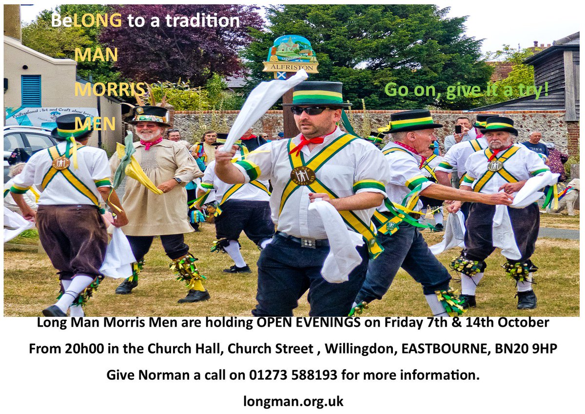 We have been dancing in &amp; around Eastbourne for over 40 years. If you fancy learning to dance Cotswold style Morris join us on Friday evenings. A warm welcome guaranteed.