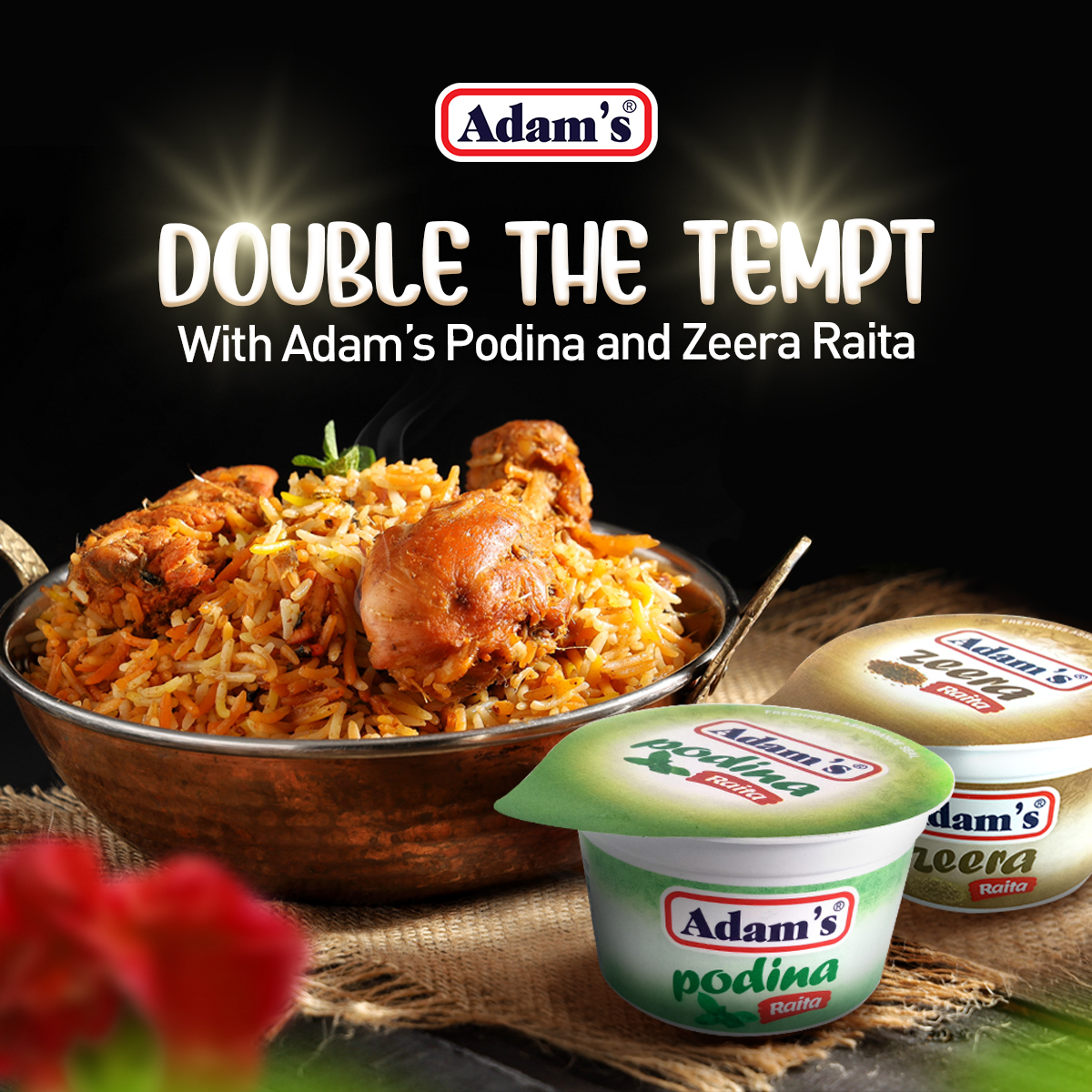 adamsmilkfoods's tweet photo. Make every combination delicious with Adam’s Podina &amp; Zeera Raita.

#AdamsMilkFoods #Adams #Raita #Zeera #Podina #Biryani https://t.co/lfxFfSbPZs