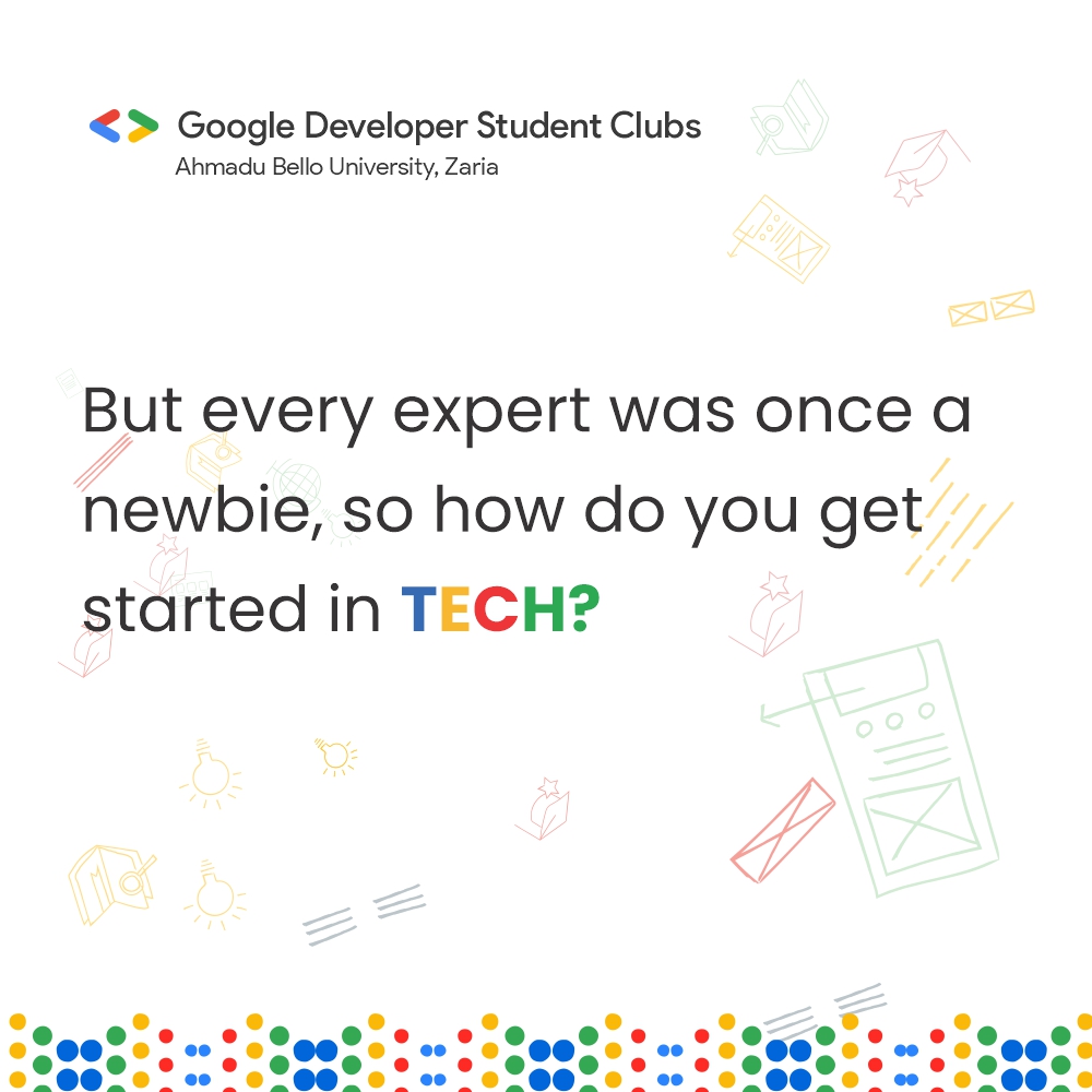 gdg_abu's tweet photo. Looking to dive into tech or scared you won't be able to catch up?
The tech field is not as saturated as you might think, so long you're willing to do the needful.
Let's hear your thoughts below?
#thursdaytechtalk #gdscssa #GDSCABU #developer #DeveloperStudentClubs https://t.co/CvcarJHM9x