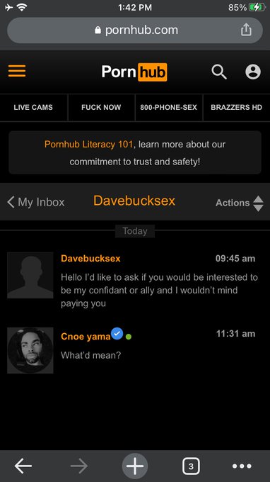 Also this is next level . Confidant. Like you&rsquo;re gonna me in your will tf 😤😤 https://t.co/mxZOhzEjBY<a href="/tag/pornhub"class="tags"><span>#pornhub</span></a>