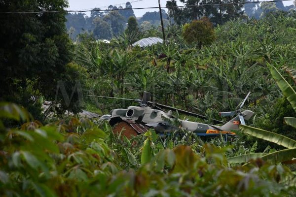 VIDEO: UPDF helicopter Which crash-Landed in Fort Portal takes To the Skies once Again @UPDFspokespersn @DeoAkiiki @mkainerugaba #TrumpetNewsUpdates #TrumpetNewsUpdates 
https://t.co/WWqNMO9pA7 https://t.co/YKE0apOotg