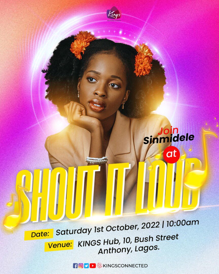 KingsConnected's tweet photo. We will be having these amazing ministers LIVE at KINGS Hub this Saturday as we will SHOUT IT LOUD in gratitude to the Lord.
Where will you be?
Join @DefayoTheArtist @SinmideleA @anendlessocean_
Attendance is FREE but registration is compulsory.
Tag your faves! https://t.co/dZj17mXFvK
