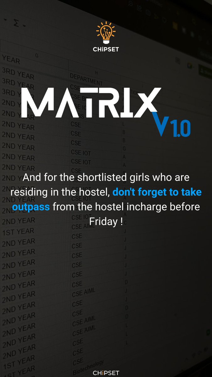 chipsetrmp's tweet image. #Important Update
#Matrix1.0