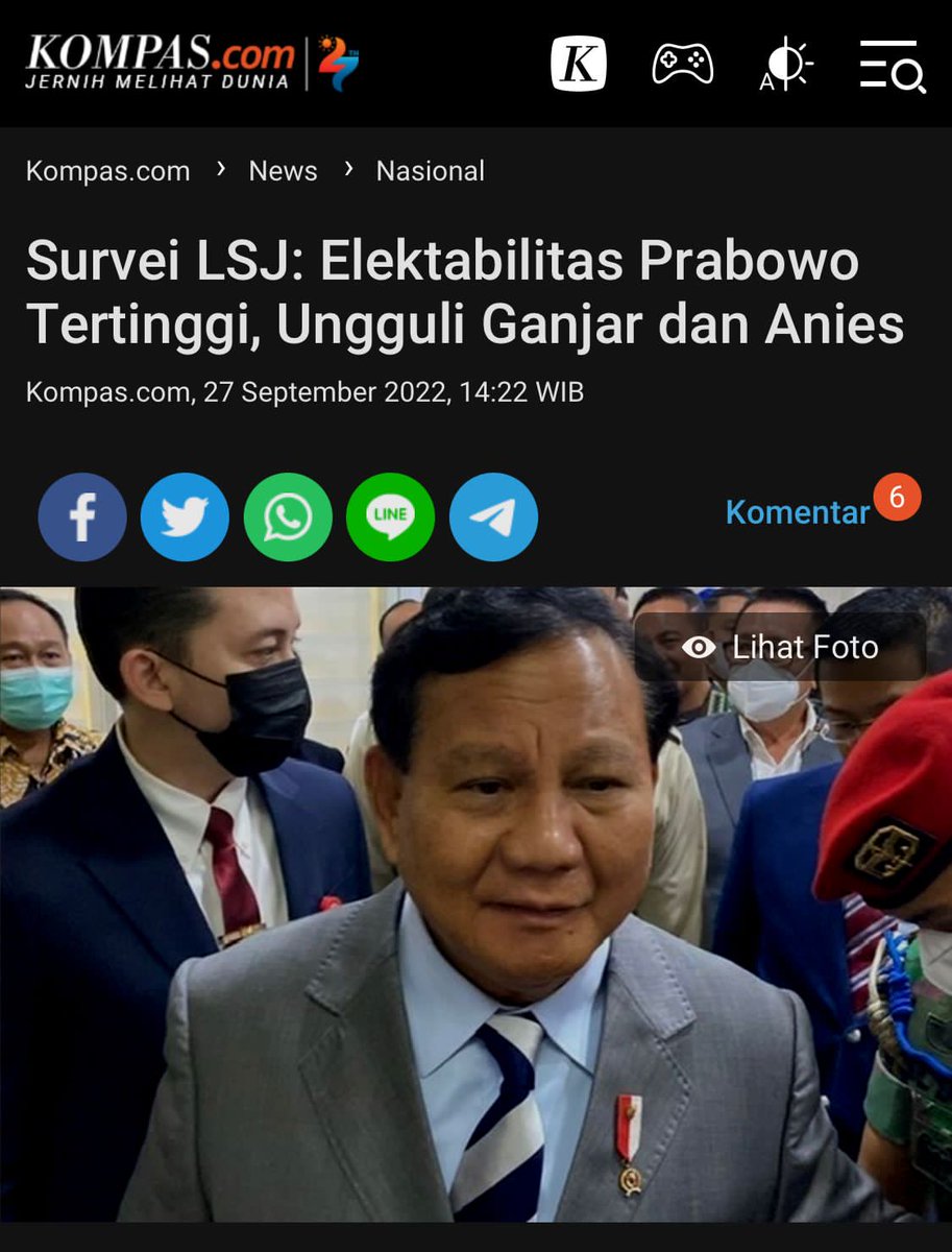 Hasil survei Lingkar Survei Jakarta menunjukkan nama Ketua Umum Gerindra Prabowo Subianto sebagai calon potensial di pemilihan presiden pilpres dengan elektabilitas tertinggi.

<a href="/prabowo/">Prabowo Subianto</a> <a href="/Gerindra/">Partai Gerindra</a>
Prabowo Untuk Indonesia
Solusi Bangsa Kuat
Buktikan Dengan Kerja