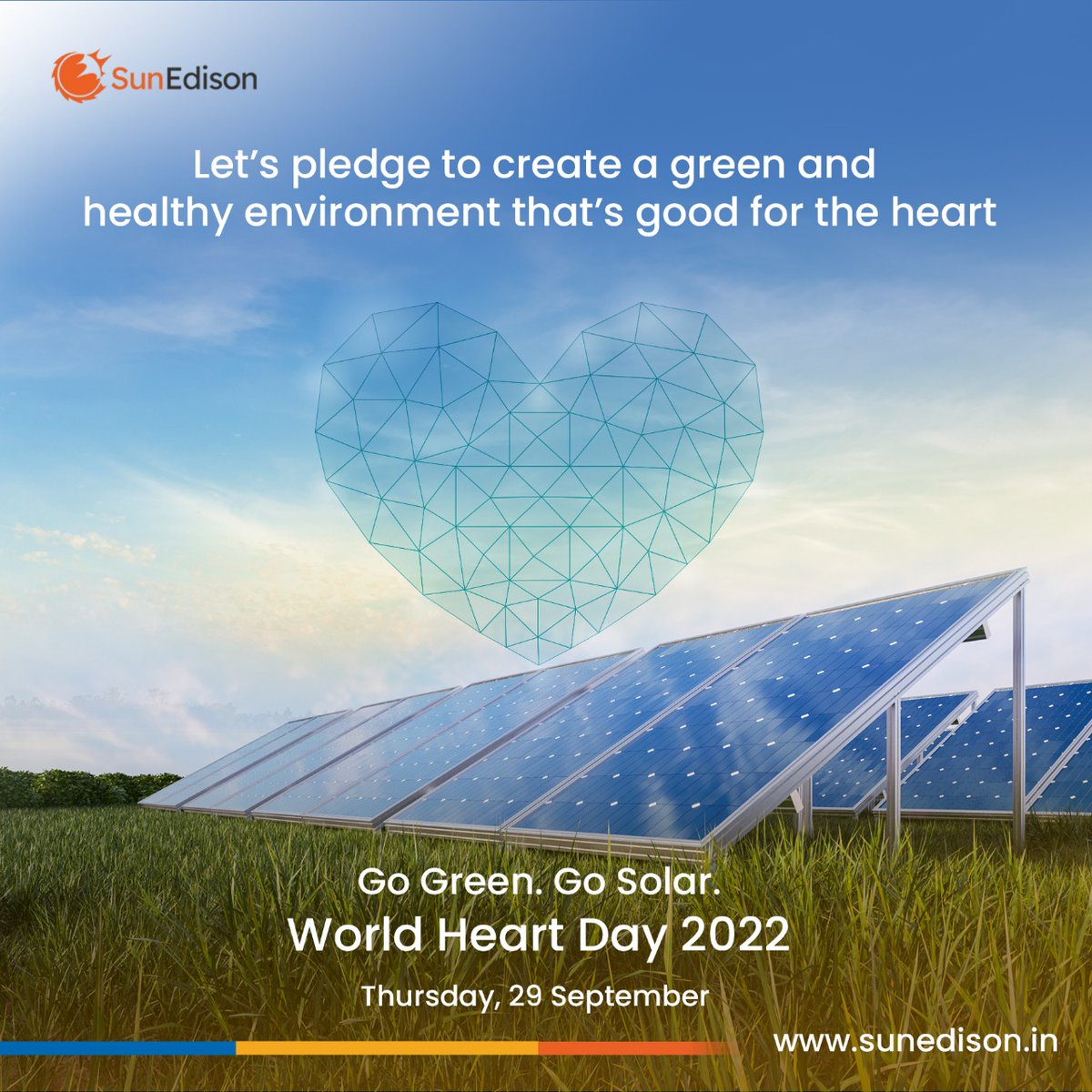 FeniceEnergy's tweet photo. Let’s pledge to create a green and healthy environment that’s good for the heart!
#solarpower #SunEdison #solar #sustainable #greenenergy #cleanenergy #solarenergy #heartday #HeartHealth https://t.co/0yQKNNfRgS