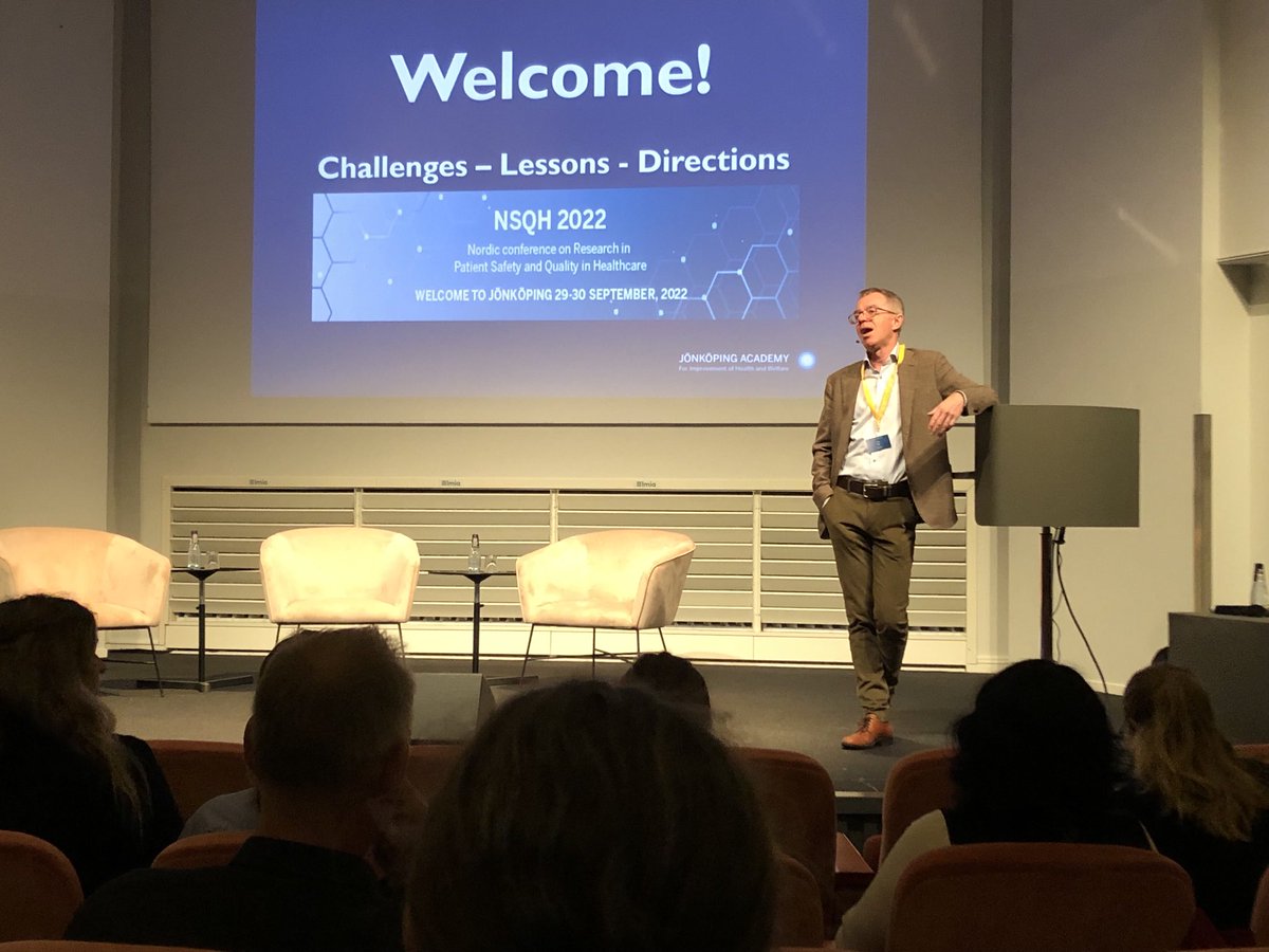 Axel Ros opens the Nordic conference on Research in Patient Safety and Quality. ⁦<a href="/jonk_academy/">Jönköping Academy</a>⁩