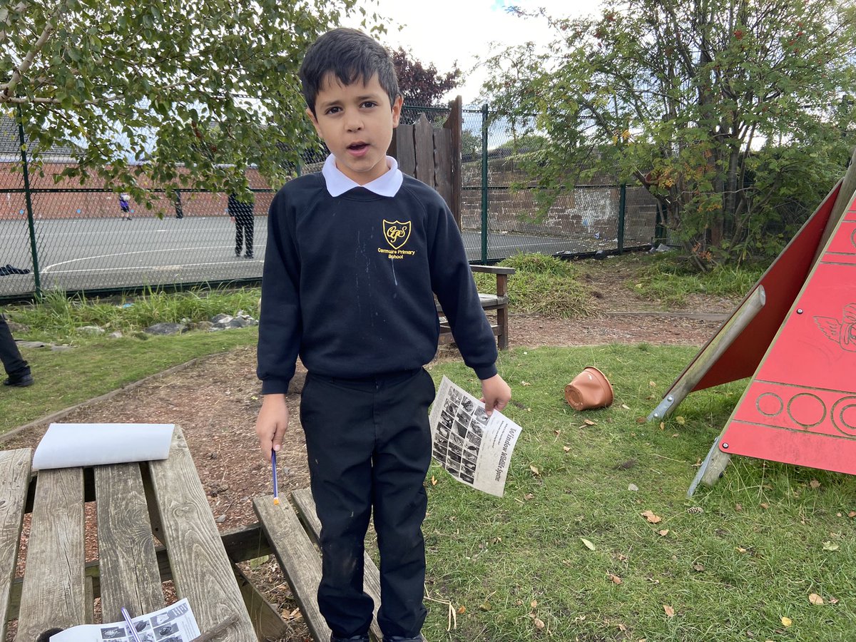 We did a wildlife survey to see what creatures visit &amp; live in our garden. We saw pigeons, magpies, spiders &amp; a bee 🐝. We are making some exciting changes to the garden &amp; will repeat the survey to see if this encourages more wildlife to visit. @KSBScotland