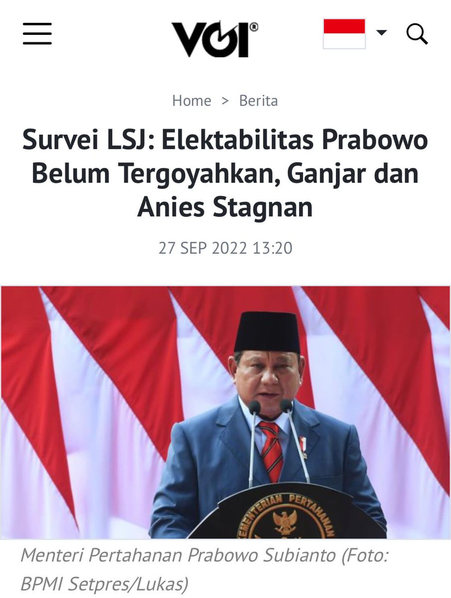 Info Tuips, tak cuma masyarakat yg tambah percaya Prabowo Subianto, Pak Jokowi belakangan ini juga kelihatan dekat.

<a href="/prabowo/">Prabowo Subianto</a> <a href="/Gerindra/">Partai Gerindra</a>
Prabowo Untuk Indonesia
Solusi Bangsa Kuat
Buktikan Dengan Kerja