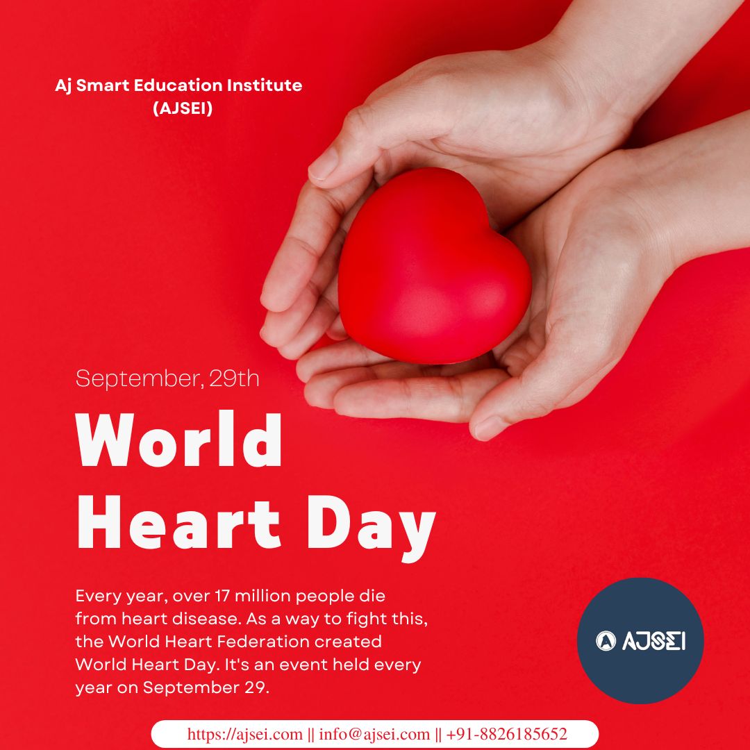 ajsei_official's tweet photo. World Heart Day
#ajsei #learnwithajsei #ajsmartclasses #WorldHeartDay #HeartDay2022 #HeartDay #WorldHeartDay2022 https://t.co/p1Gc2KV30Q