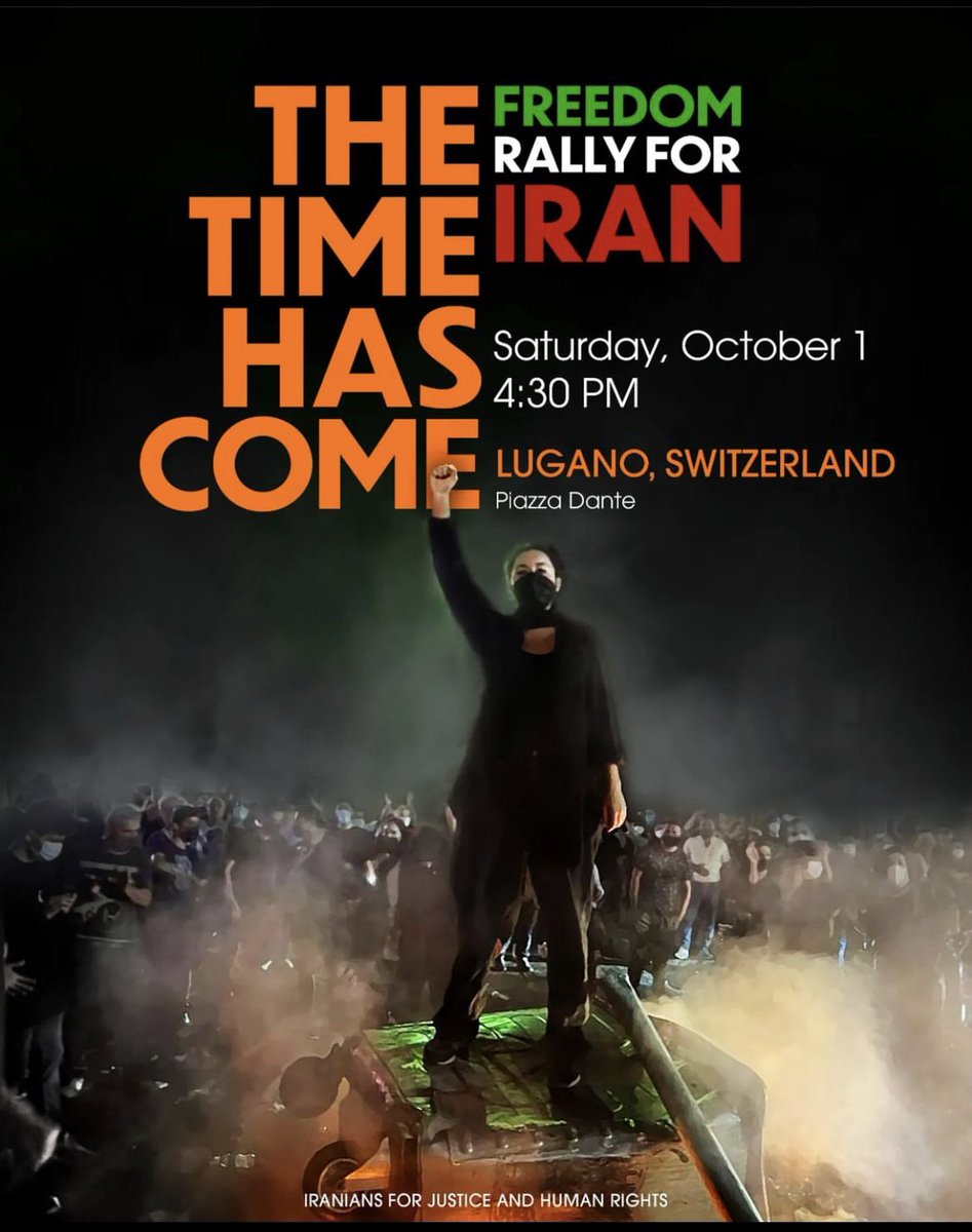 Shima_Rj's tweet photo. October 1st,2022
United protests in 36 countries and 81 cities around the world including Zurich and Lugano.
اول اکتبر ۲۰۲۲
تجمعات اعتراضی سراسری در ۳۶ کشور و ۸۱ شهر دنیا
در سوییس در شهرهای زوریخ و لوگانو.

#MahsaAmini
#iranprotests2022 https://t.co/ka9UvIqZo4
