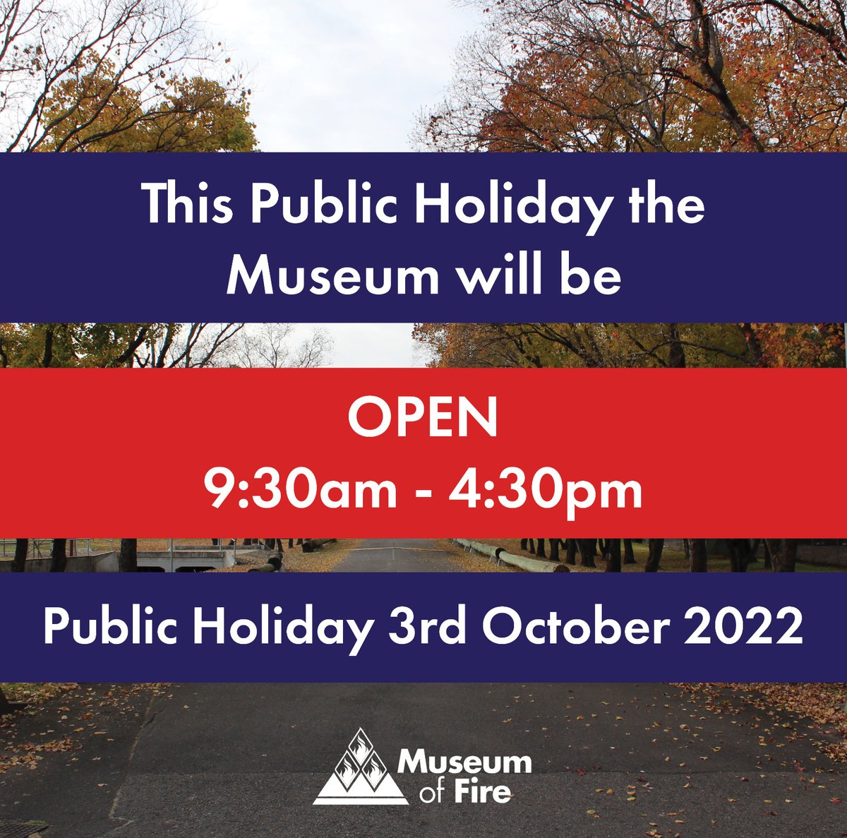 MoF_Sydney's tweet photo. We will be OPEN as usual this coming public holiday Monday from 9:30am – 4:30pm!

To plan your visit head to our website https://t.co/n1C0wLj4G5

#MuseumOfFire #Penrith #VisitPenrith #VisitSydney #WesternSydney #ThingsToDoInSydney https://t.co/x003L0NZ8q