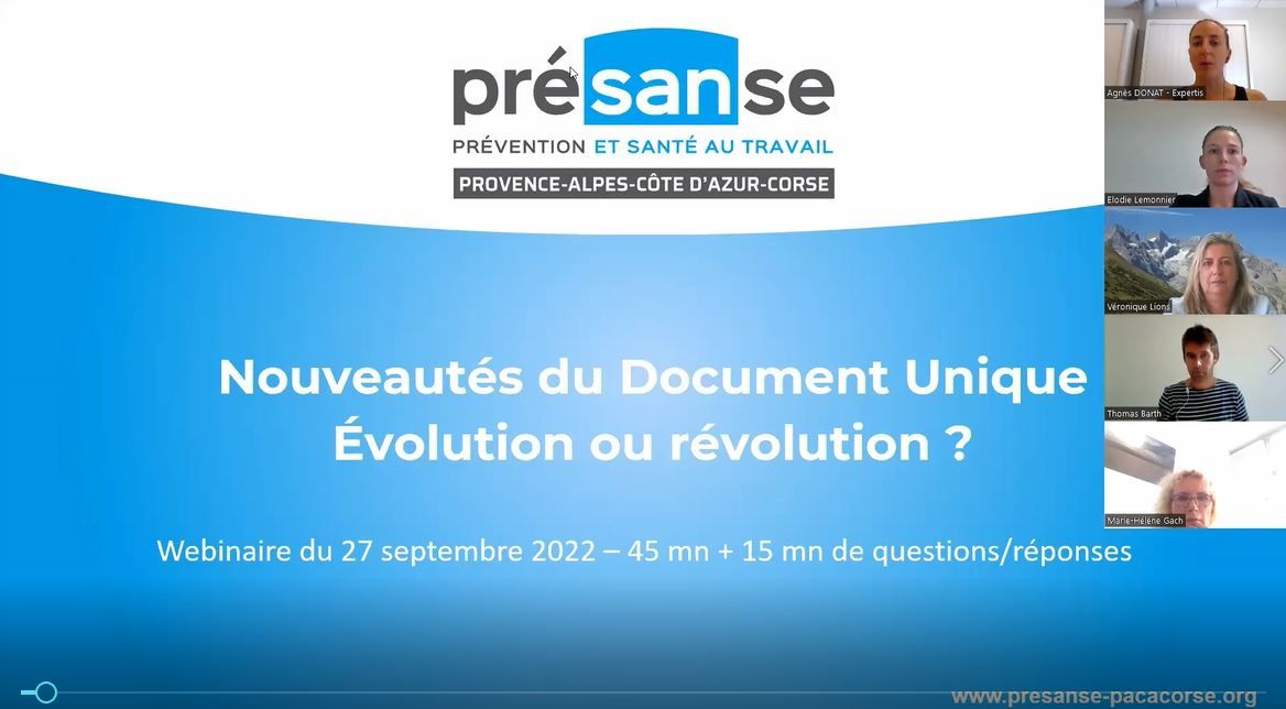 Presansepacac's tweet photo. Besoin d'info pour mettre en place le #DocumentUnique dans votre #entreprise ? Visionnez et partagez le replay de notre webinaire "Nouveautés du Document Unique : évolution ou révolution ?" Et en plus, on vous a mis le support PDF, en téléchargement 👉https://t.co/OF7CYhPIXS https://t.co/qrVQgncu8c