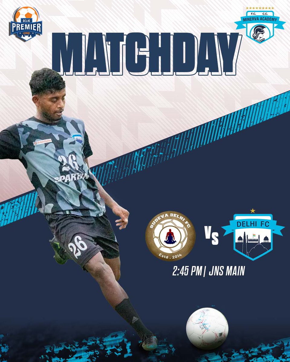 minervapunjabfc's tweet photo. π¨πππππππππ¨
Our #BrothersInNorth Delhi FC face Sudeva Delhi FC in their final game of the Delhi Premier League campaign at 2:45 PM today.
The Warriors would be looking put forward their best and end the league with 3 more points in the bag.
#MAFC #DilmeinDilli #matchday https://t.co/IoLSUg2Hw6