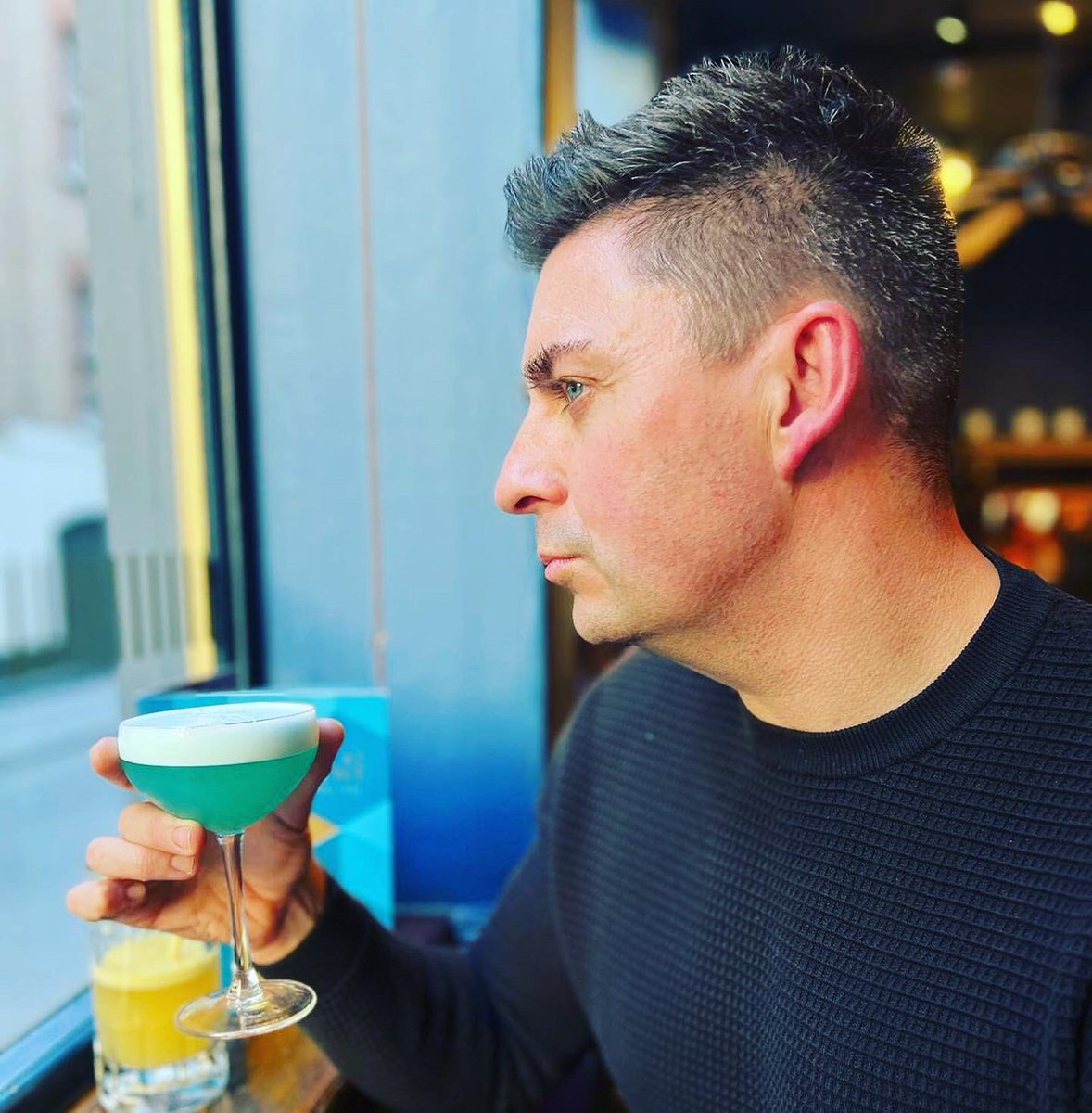 kingy2611's tweet photo. Blue steel ?? No that’s just the cocktail 😂😂 #beatone https://t.co/DGuLyggZLm