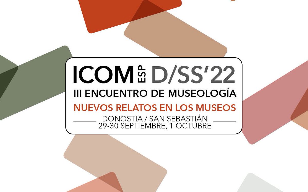 🔴En unos minutos dará comienzo el "𝗜𝗜𝗜 𝗘𝗻𝗰𝘂𝗲𝗻𝘁𝗿𝗼 𝗱𝗲 𝗠𝘂𝘀𝗲𝗼𝗹𝗼𝗴𝗶́𝗮 𝗱𝗲 𝗜𝗖𝗢𝗠 𝗘𝘀𝗽𝗮𝗻̃𝗮" en el Museo San Telmo de Donosti. 
👉🏼Te contamos por aquí lo más destacado de las dos jornadas en el <a href="/santelmomuseoa/">San Telmo Museoa</a> 

ℹ️icom-ce.org/iii-encuentro-…

#️⃣#ICOMESPDSS