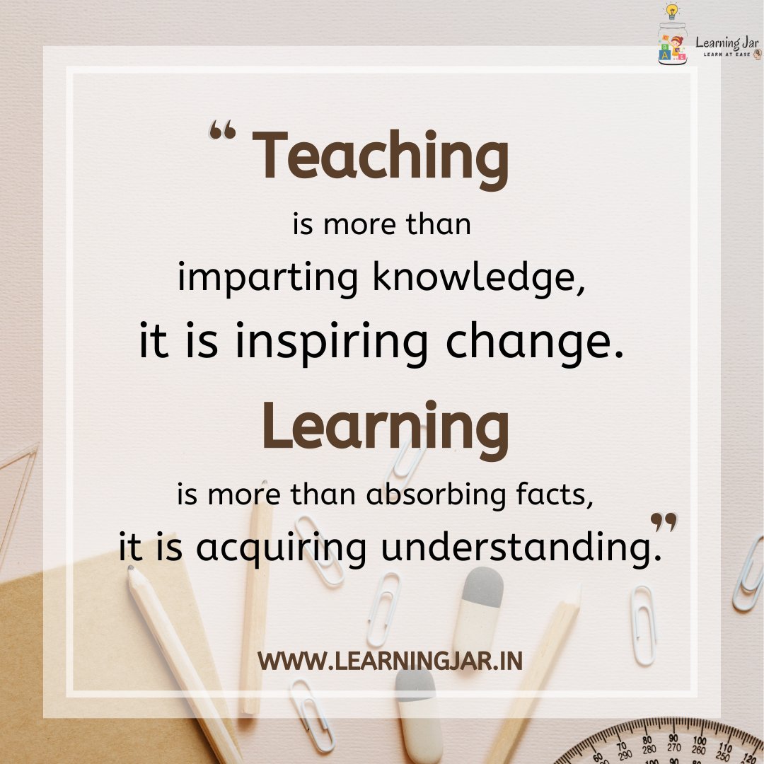 LearningJar_in's tweet photo. At Learning Jar we always look to inspire change by ensuring our students understand what they learning and why they are learning!
.
.
.
.
#thursdayvibes #ThursdayThoughts  #onlinelearning  #onlinelearningplatform #onlinelearningcourse #onlinelearningday #students  #motivation https://t.co/p88d0FE7Np