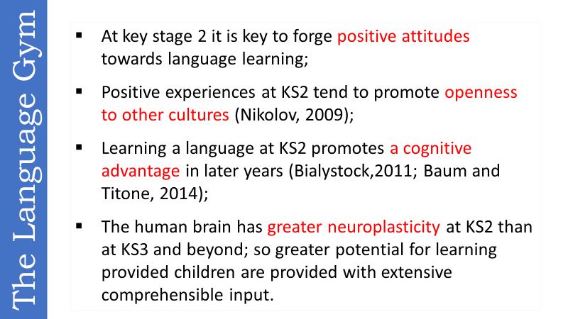 gianfrancocont9's tweet photo. The importance of teaching languages at primary level. https://t.co/HSL1qctuP4