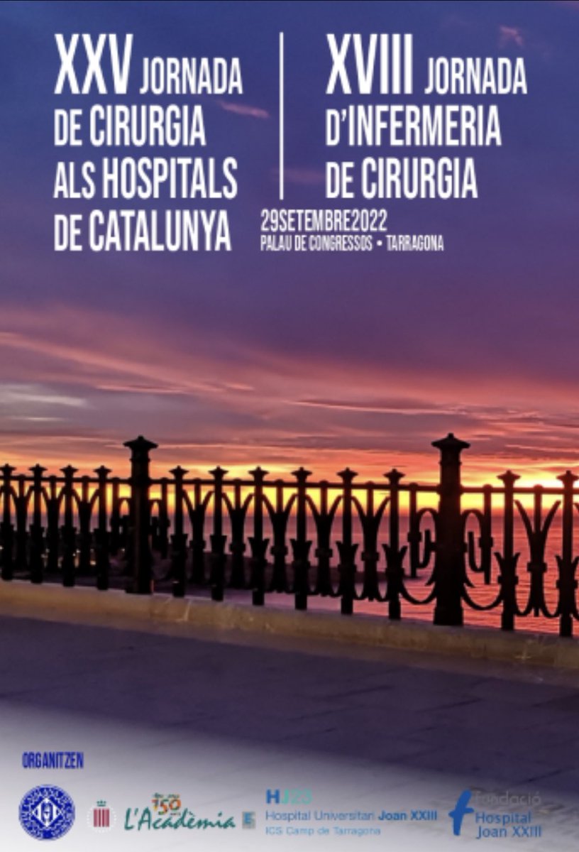 Societat Catalana de Cirurgia (@scatcir) on Twitter photo Iniciem la XXV Jornada de Cirurgia als Hospitals de Catalunya i la XVIII Jornada d’Infermeria de Cirurgia al Palau de Congressos de Tarragona. <a href="/hjoan23/">Hospital Universitari Joan XXIII</a> <a href="/AMediques/">Acadèmia Ciències Mèdiques</a> <a href="/rosa_jorba/">Rosa Jorba</a> <a href="/MartaCliment105/">Marta Climent</a> <a href="/hoyuelacarlos/">carlos hoyuela</a> <a href="/ColleraPablo/">Pablo Collera</a> <a href="/ParesDavid/">David Parés</a> <a href="/helenavallverdu/">Helena Vallverdú</a> <a href="/robert_memba/">Robert Memba</a> <a href="/andreacamposMD/">Andrea Campos</a> Iniciem la XXV Jornada de Cirurgia als Hospitals de Catalunya i la XVIII Jornada d’Infermeria de Cirurgia al Palau de Congressos de Tarragona. <a href="/hjoan23/">Hospital Universitari Joan XXIII</a> <a href="/AMediques/">Acadèmia Ciències Mèdiques</a> <a href="/rosa_jorba/">Rosa Jorba</a> <a href="/MartaCliment105/">Marta Climent</a> <a href="/hoyuelacarlos/">carlos hoyuela</a> <a href="/ColleraPablo/">Pablo Collera</a> <a href="/ParesDavid/">David Parés</a> <a href="/helenavallverdu/">Helena Vallverdú</a> <a href="/robert_memba/">Robert Memba</a> <a href="/andreacamposMD/">Andrea Campos</a>