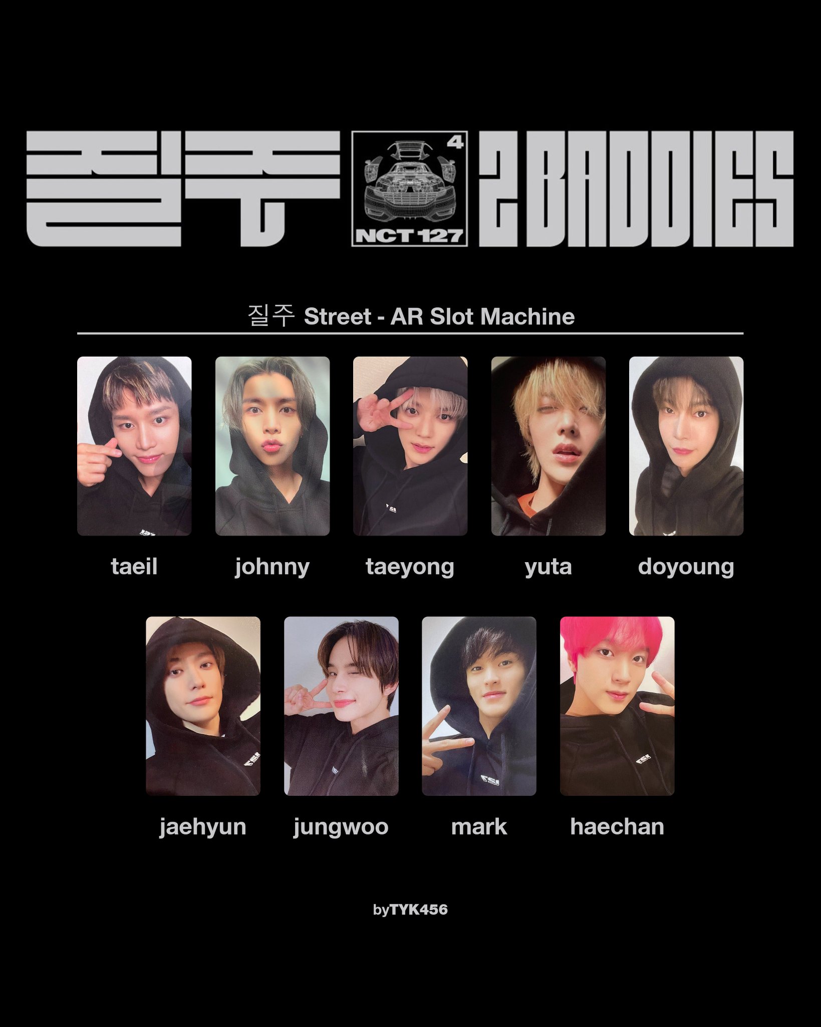 NCT ヘチャン ar slot machine スロット トレカ NCT127 PAPERTOY