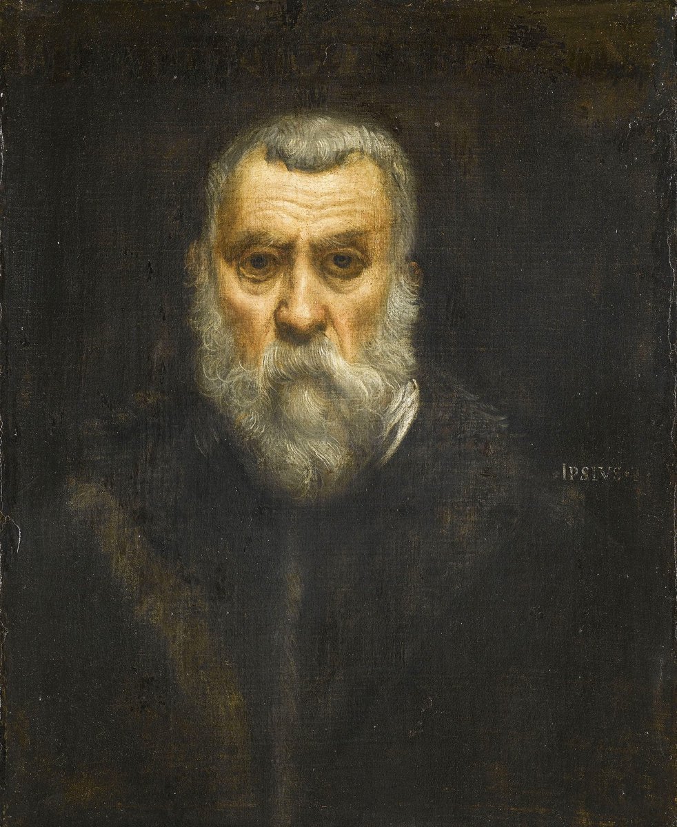 Javierbaladron's tweet photo. #TalDíaComoHoy de 1518 nació en Venecia el pintor manierista Jacopo Robusti "Tintoretto", genio de la pintura veneciana cuyo estilo toma elementos de Miguel Ángel y Tiziano. Su dramático uso de la perspectiva y los especiales efectos de luz le convierten en precursor del Barroco https://t.co/hFmdRSxD6n