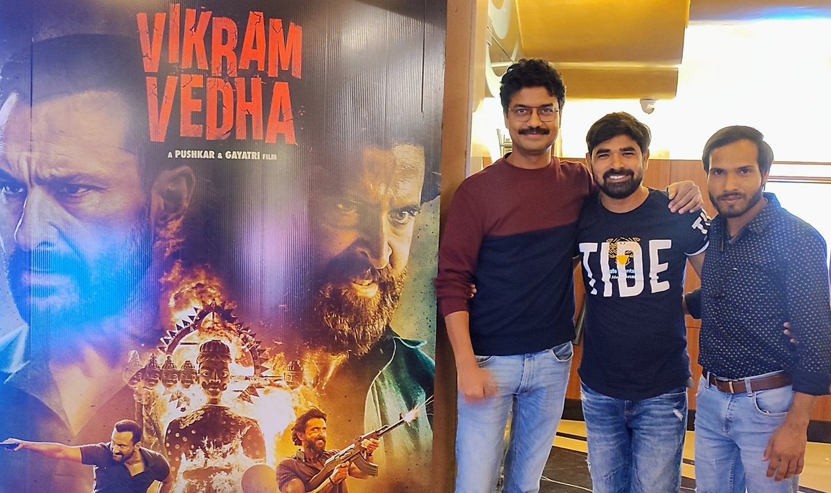 Vikas Kumar (@strictlyvikas) on Twitter photo Our next release! The 'Strictly Speaking' <a href="/strictlyspkng/">Strictly Speaking</a> Dialect Coaching team for #VikramVedha, at a cast & crew screening last night. This one should get the audiences to single screens as well as multiplexes.
#StrictlySpeaking
#VikasKumar #DialectCoach Our next release! The 'Strictly Speaking' <a href="/strictlyspkng/">Strictly Speaking</a> Dialect Coaching team for #VikramVedha, at a cast & crew screening last night. This one should get the audiences to single screens as well as multiplexes.
#StrictlySpeaking
#VikasKumar #DialectCoach