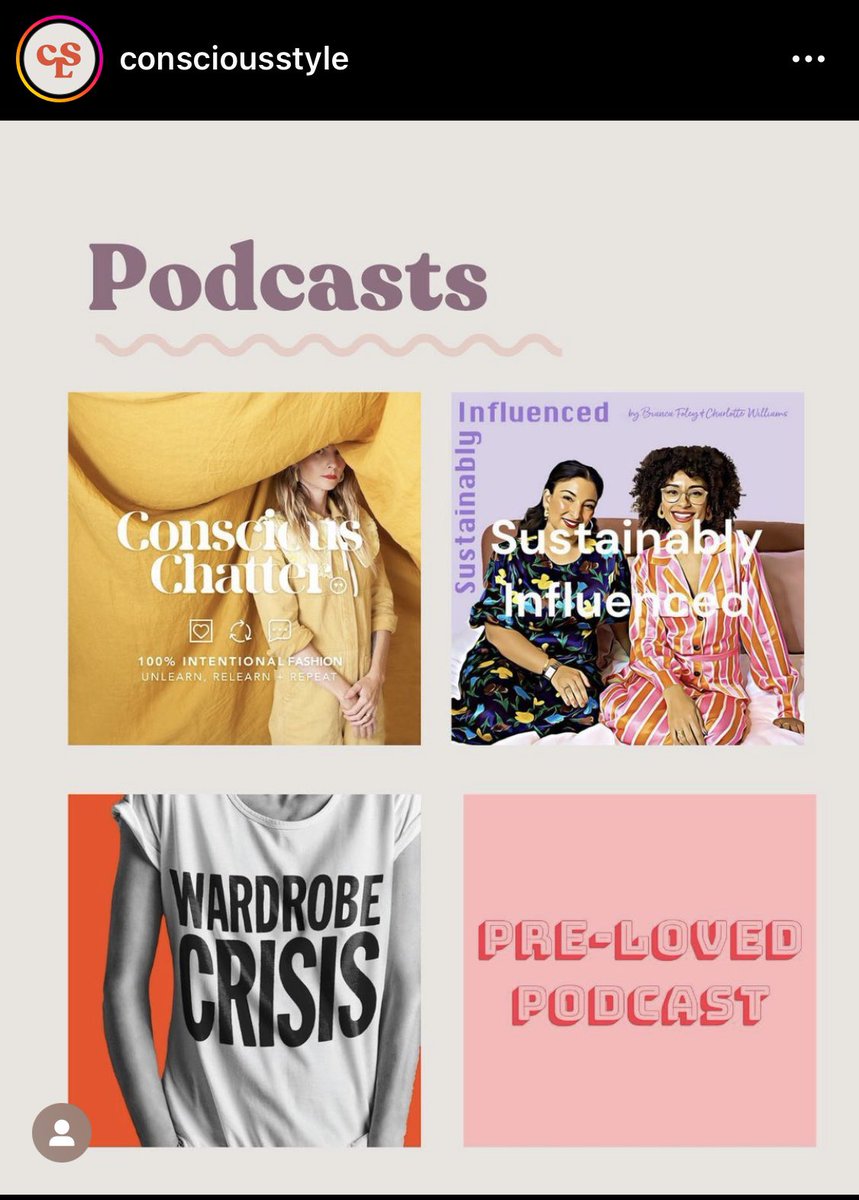GEN8studio's tweet image. Today I learnt about some great #sustainablefashion #podcasts! Excited to start listening! Thanks @ConsciousStyle_