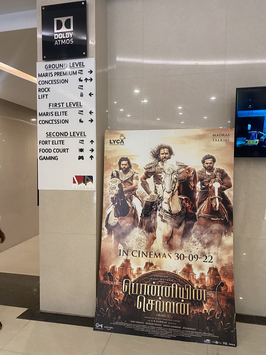 CyanideGuppi's tweet photo. #PonniyinSelvan #PonniyinSelvan1 #LAcinema #MarisComplex #FirstMultipleScreenMultiplexofIndia https://t.co/ThujMIt0XD