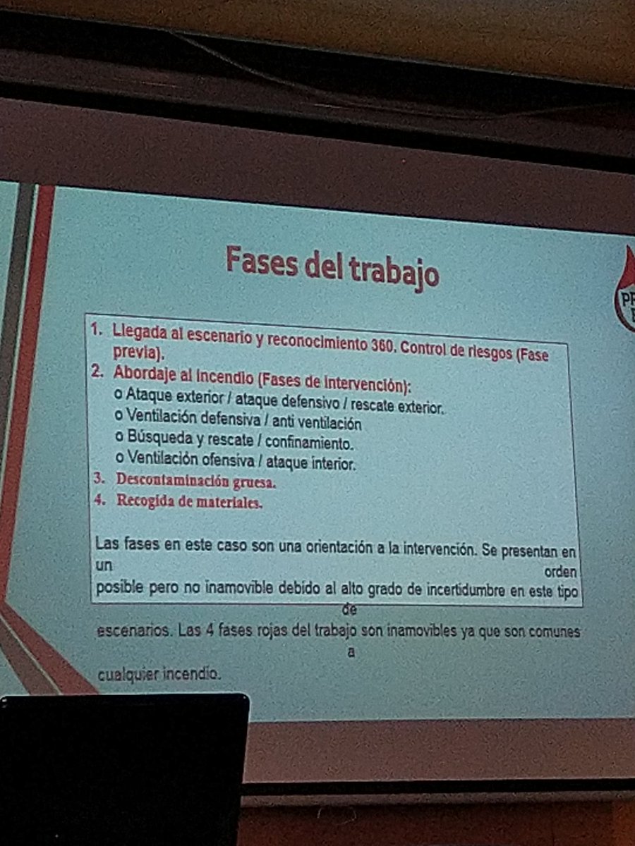 ➡️ Tercer día del IV Congreso Nacional de #PRL con la primera ponencia a cargo de Daniel García-Parra, sobre los "Procedimientos en #bomberos".
#Formación
<a href="/PRLbomberos/">PRL Bomberos</a>