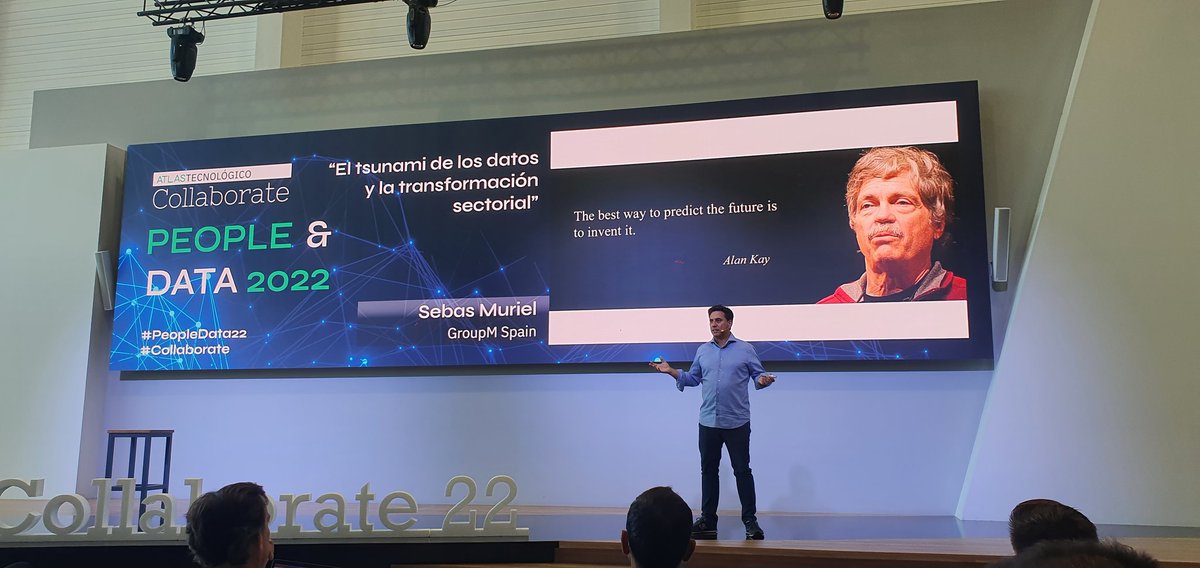 XavierMorenoSor's tweet photo. Gran intervención de @sebasmuriel abriendo miras en la compañia a través del dato: "La tendencia es ser empresas de software". #PeopleData22 #Collaborate https://t.co/owEtxlZgKN