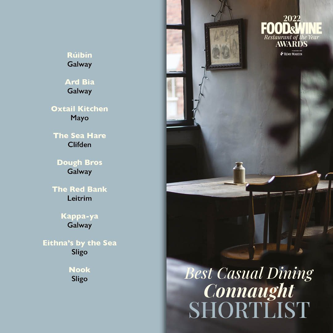 FOOD&WINE Magazine Ireland (@foodandwineie) on Twitter photo ๐จ ๐ด ๐ท #ROTYA2022 Best Casual Dining Connaught
Featuring <a href="/ArdBiaNimmos/">Ard Bia | Nimmos</a> <a href="/oxtailballa/">Patrick McEllin</a> <a href="/TheSeaHare/">THE SEA HARE Cafe</a> <a href="/TheDoughBros/">TheDoughBros</a> <a href="/TheRedBank/">The Red Bank Restaurant</a> <a href="/eithnasbythesea/">Eithna O'Sullivan</a> <a href="/EatatNook/">Nook.</a>
Full details plus tickets:
businesspost.ie/life-arts/restโฆ ๐จ ๐ด ๐ท #ROTYA2022 Best Casual Dining Connaught
Featuring <a href="/ArdBiaNimmos/">Ard Bia | Nimmos</a> <a href="/oxtailballa/">Patrick McEllin</a> <a href="/TheSeaHare/">THE SEA HARE Cafe</a> <a href="/TheDoughBros/">TheDoughBros</a> <a href="/TheRedBank/">The Red Bank Restaurant</a> <a href="/eithnasbythesea/">Eithna O'Sullivan</a> <a href="/EatatNook/">Nook.</a>
Full details plus tickets:
businesspost.ie/life-arts/restโฆ