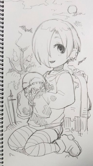 ちんまい小梅らくがき。忙し… 