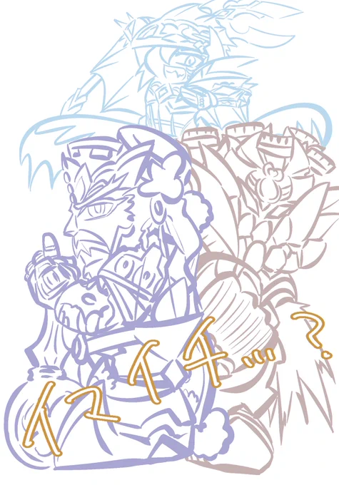 cv水口さん絵を描こうとしてやめたつラフぅ 