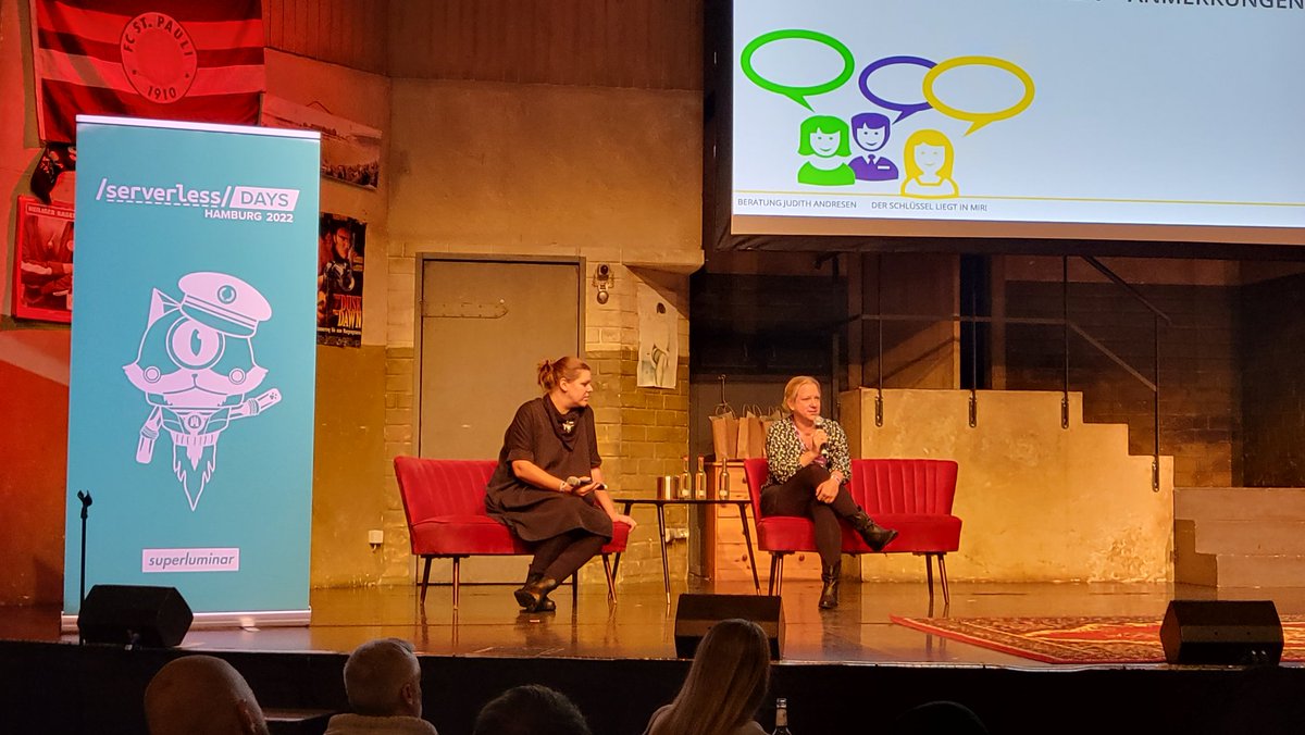 Danke an Sandra Schwendler für den wunderbaren Talk, wie wir es schaffen gerechter zu denken und zu handeln 👏 Impulse wie wir inklusiver handeln und Diversity in unserem Leben fördern können. Danke auch für deine positiven Auslegung zur Quote! 🫶 #serverlessHAM