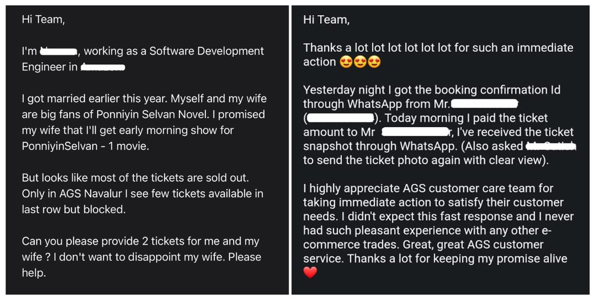 agscinemas's tweet image. The craze is real!!! Of course, we gave them tickets!!! We are revelling in the #PSMania #PromisesFulfilled
#CustomerIsKing #PonniyinSelvan1