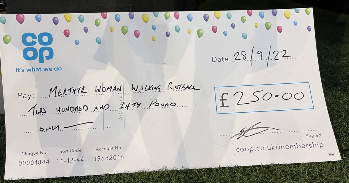 MerthyrTownWFC's tweet photo. We would like to say a  huge thank you to @coopuk for their kind community donation,it’s really helping to make a difference so we can keep continuing our amazing news in the community, keeping ladies active, and helping tackle social isolation @lins96 #thesegirlscan #coop https://t.co/MKHwuaCQBQ