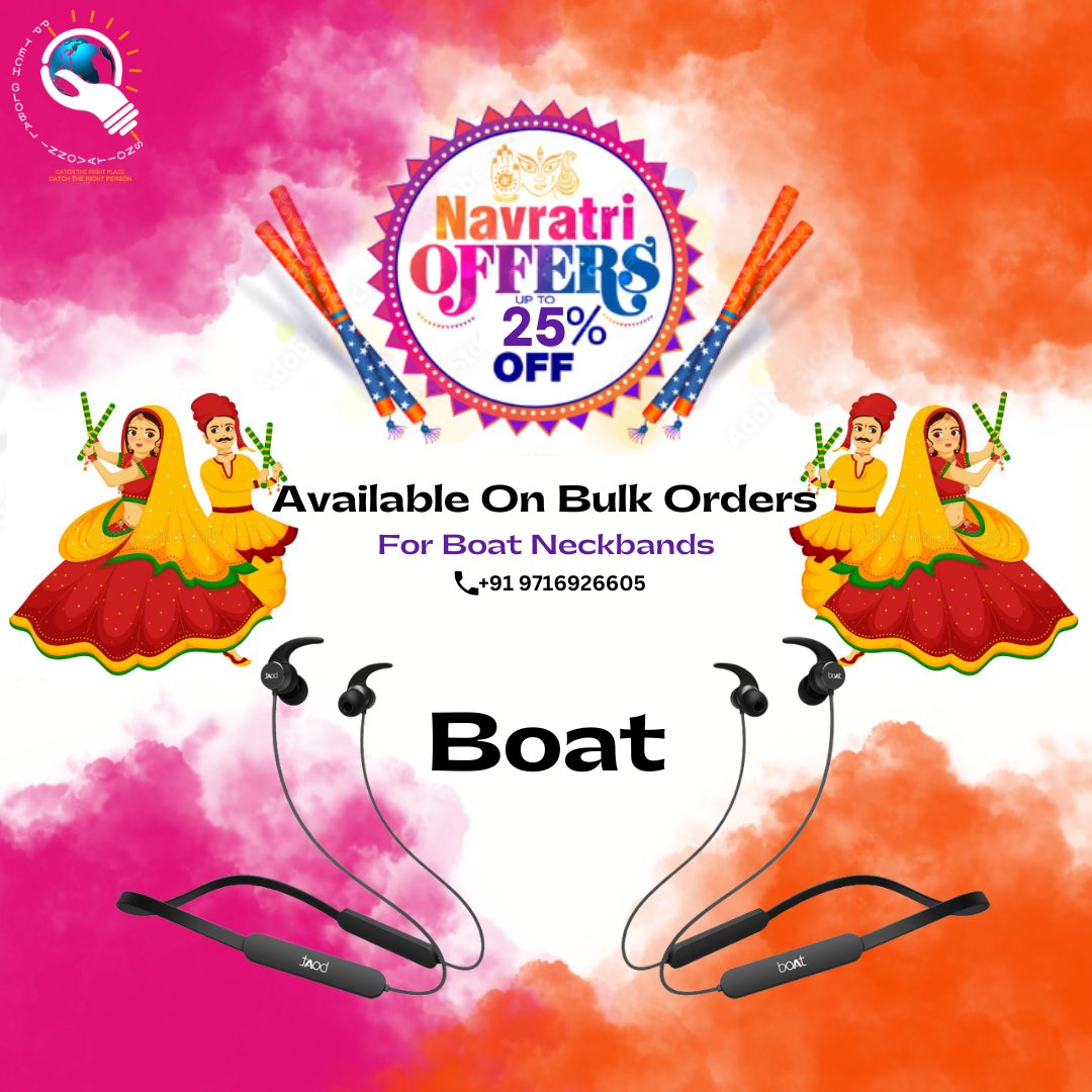 pptechglobal's tweet photo. Navratri Special Bumper Offers Are Available
Heavy Discount On Bulk Orders #Bluetooth #boat #boatneckband #neckband #earphones #corporatesolutions #gifting #corporategifts #gifts #giftneckband #NeckbandEarphones #headphones #innovation #navratri2022 #navratrioffer #offer #sale https://t.co/5l9lllKe4B