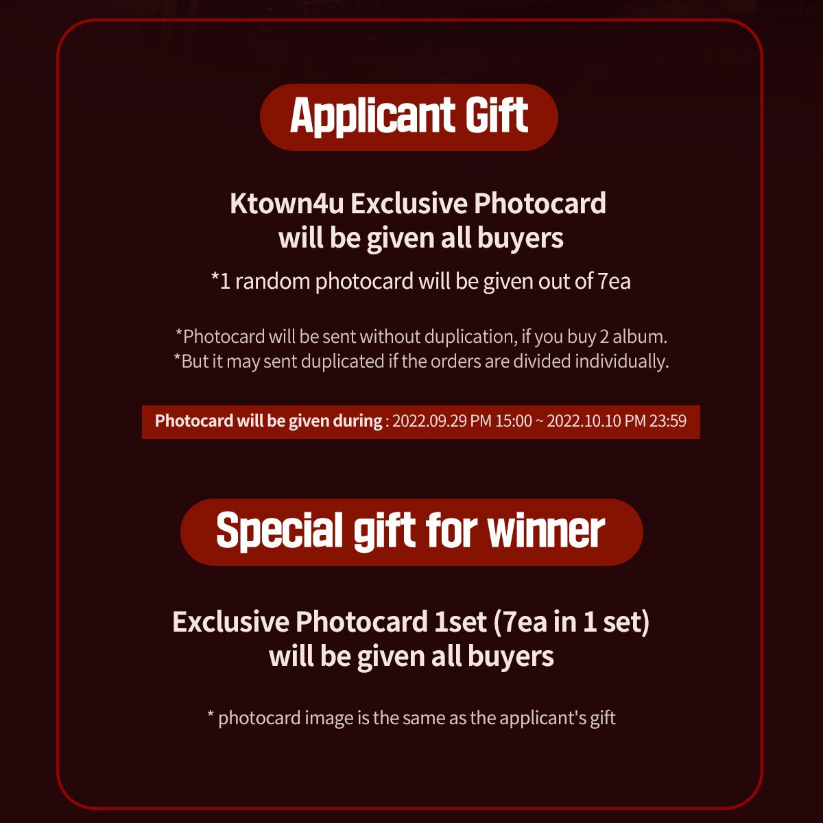 Ktown4u_main's tweet photo. #Ktown4u x @DreamCatcherCh

💽#DREAMCATCHER - Mini Album Vol.7 [Apocalypse : Follow us]
✔️E / H / 1 Platform /  Limted ver.
🎁Ktown4u exclusive photocard: Random 1 out of 7 (1:1)
🍀VCE / OFFLINE Fan Sign

💗Sign up👉https://t.co/9WkcwZsTTr
💗40% OFF👉https://t.co/ZASoktPcGM https://t.co/rfaLhzH31g