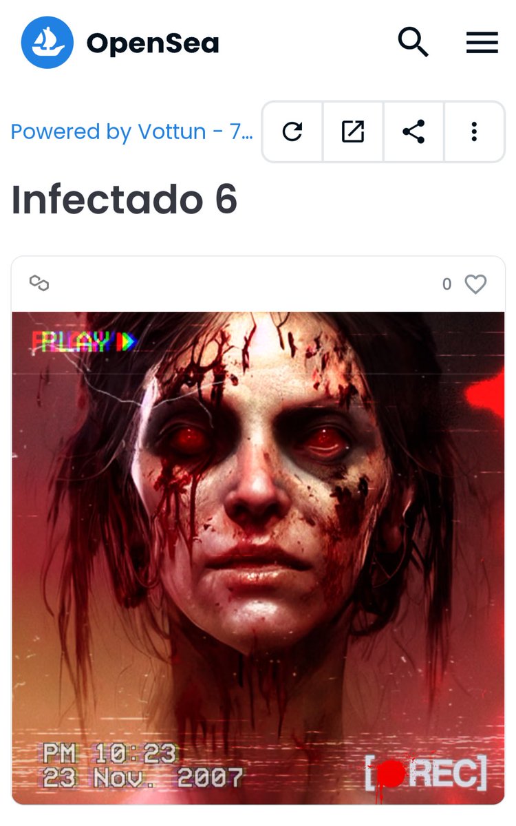 rull_xavier's tweet photo. Number 6 is mine!! Muahaha 👹 @rec_community @filmax #recterrorcommunity #zcollection #NFTProjects https://t.co/wG5BguiVXd