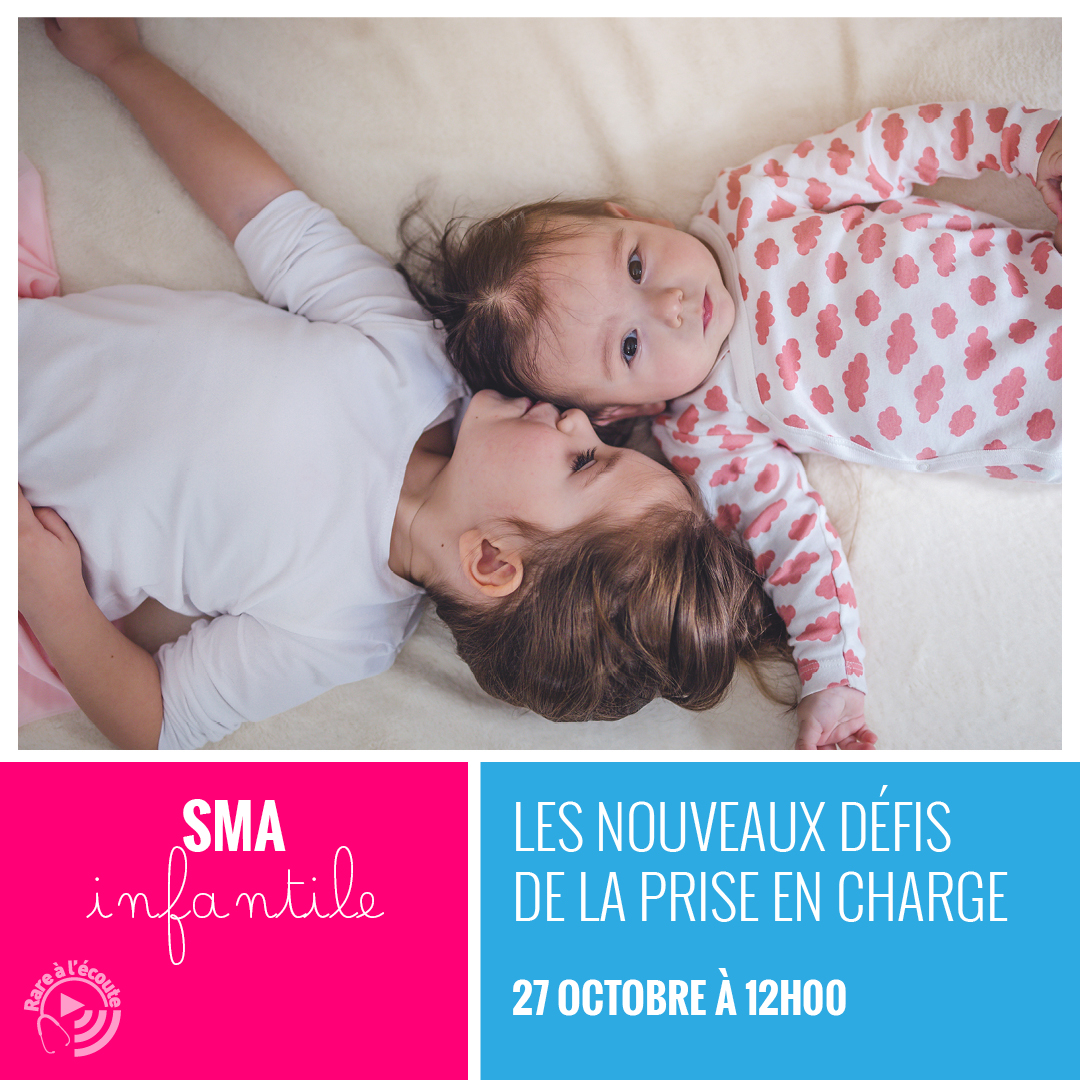 ⏰ 27 octobre à 12h 🎬 #LIVE #SMA infantile: les nouveaux défis de la #PriseEnCharge ! #EnDirect familles de patients et médecin #expert témoignent 📝 Pour vous inscrire 👉bit.ly/3Sv27dZ👈 @AssoEclas @Roche 🤝 @Telethon_France @filnemus @ANAINFrance @sf_pediatrie @fSMAfr