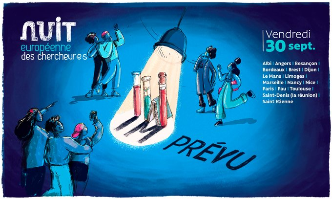 pintofscienceFR's tweet photo. ✨Une envie de soirée avec des chercheur·e·s demain soir (vendredi 30) ?✨

Ça tombe bien c'est la @NuitChercheurs dans 16 villes de France !
Le programme 👇
https://t.co/HTPqAp3JRZ

#NuitChercheurs https://t.co/AeKJwiUCX4