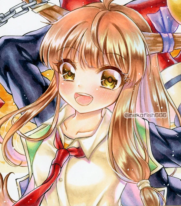 9月秋の学園祭⑫#東方Project #伊吹萃香 #アナログ 