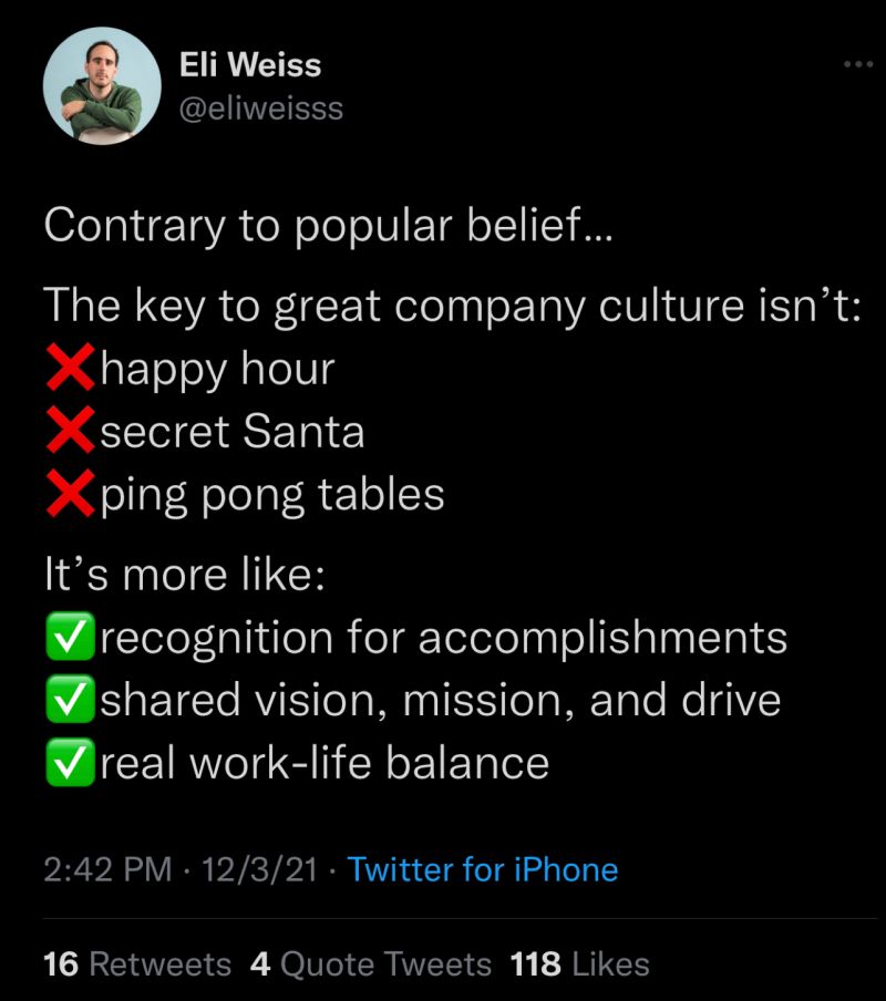 Mr_Highline_'s tweet photo. Great company culture lies in the values 🙌 Not everything is made better with work 'treats'...

📸 @eliweiss

#MrHighline #DigitalMarketing #TheDigitalNatives #Marketing #DigitalAgency #SocialNetworking https://t.co/jlk1ng2m07
