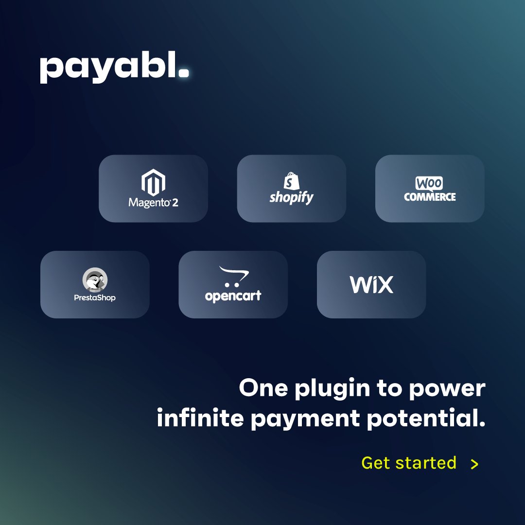 payabl_eu's tweet image. Our plugins for ✨ @WooCommerce, @Shopify, @PrestaShop, @opencart, @MagentoAssoc 2 and @Wix, put you a few clicks away from accessing a range of #payment methods in time for #BlackFriday! ⚡ Contact us bit.ly/3rzlYxf #paymentsintegration #plugins