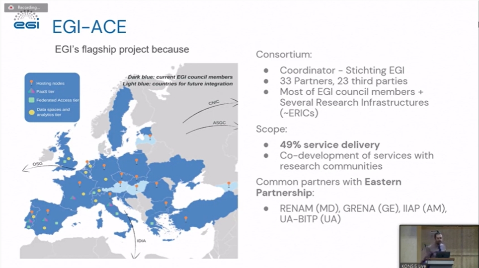 RENAM_AO's tweet photo. #EaPEC 2022 in Baku, Azerbaijan – Gianni Dalla Torre🤓 shared #EGI experience in delivery of #Cloud services to #research community, how EGI supports more that 250 communities and sustainable #OpenScience environments.
@EaPConnect_News @GEANTnews https://t.co/xfg4zpUMwR